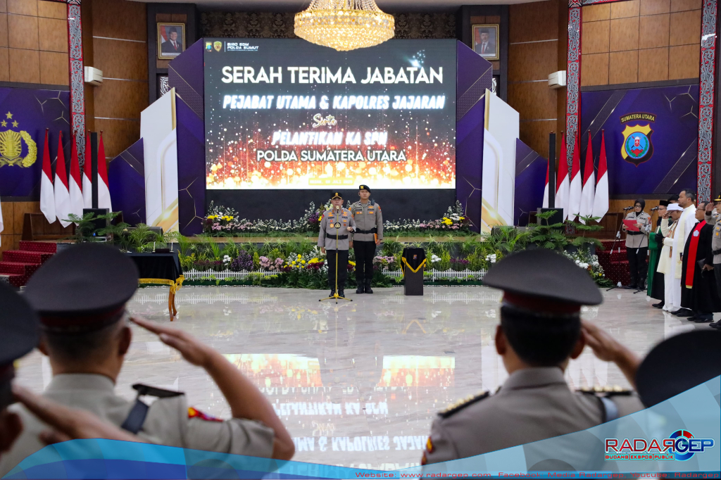 Sertijab Pejabat Utama dan Kapolres, Kapolda Sumut Tekankan Loyalitas dan Semangat Kebersamaan
